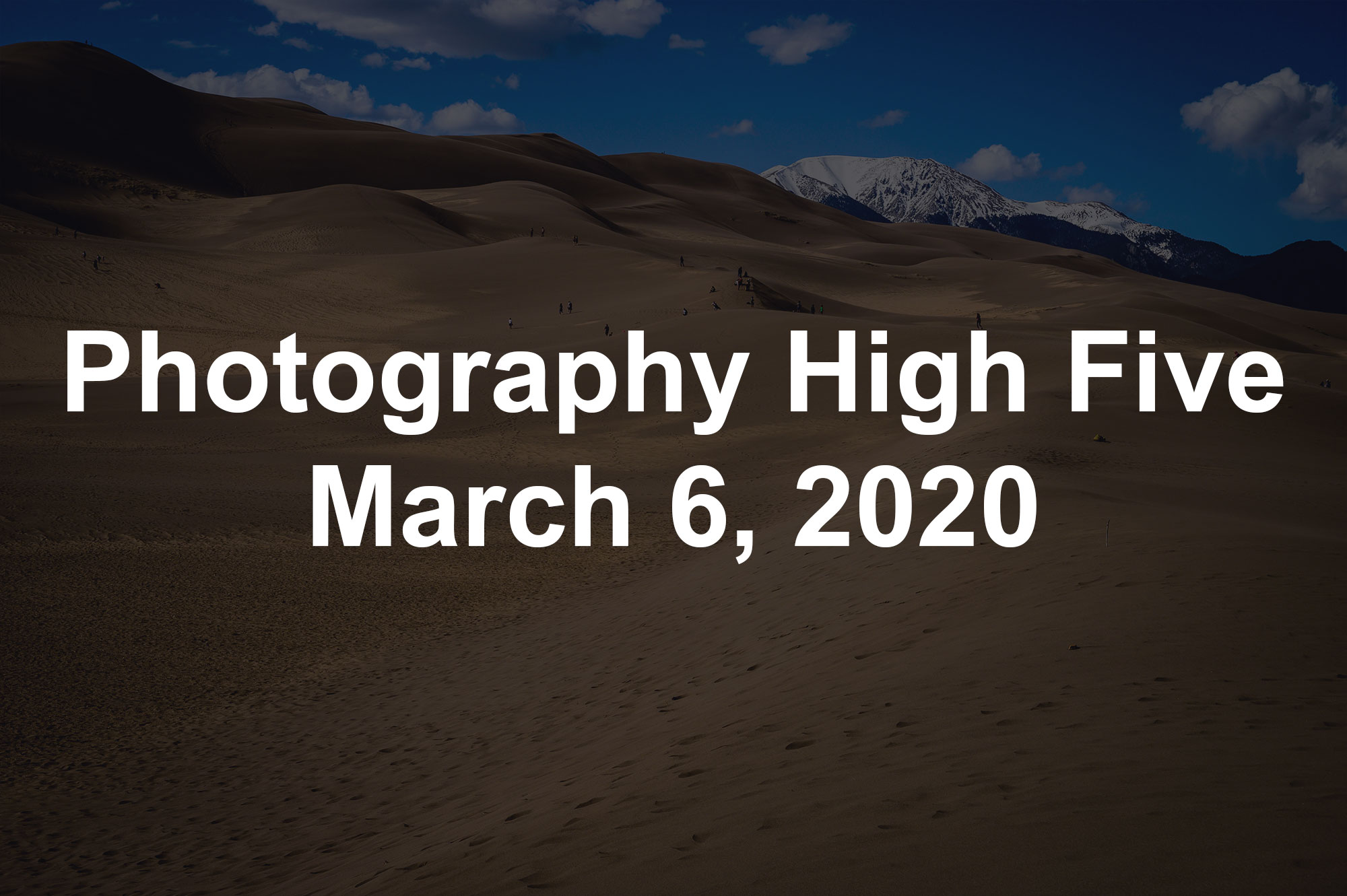 Photography High Five March 6, 2020