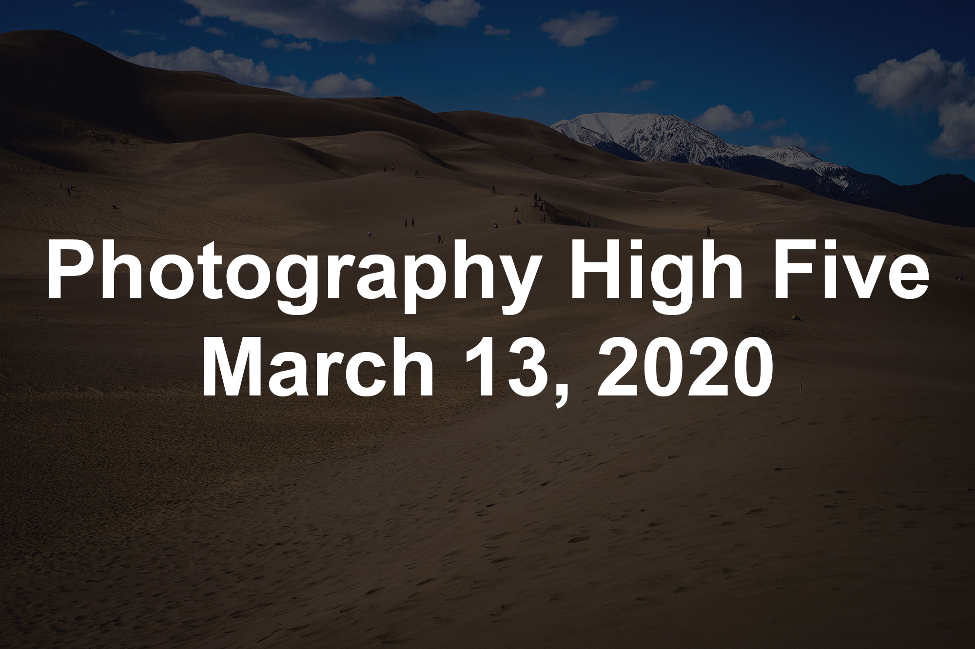 Photography High Five March 13, 2020