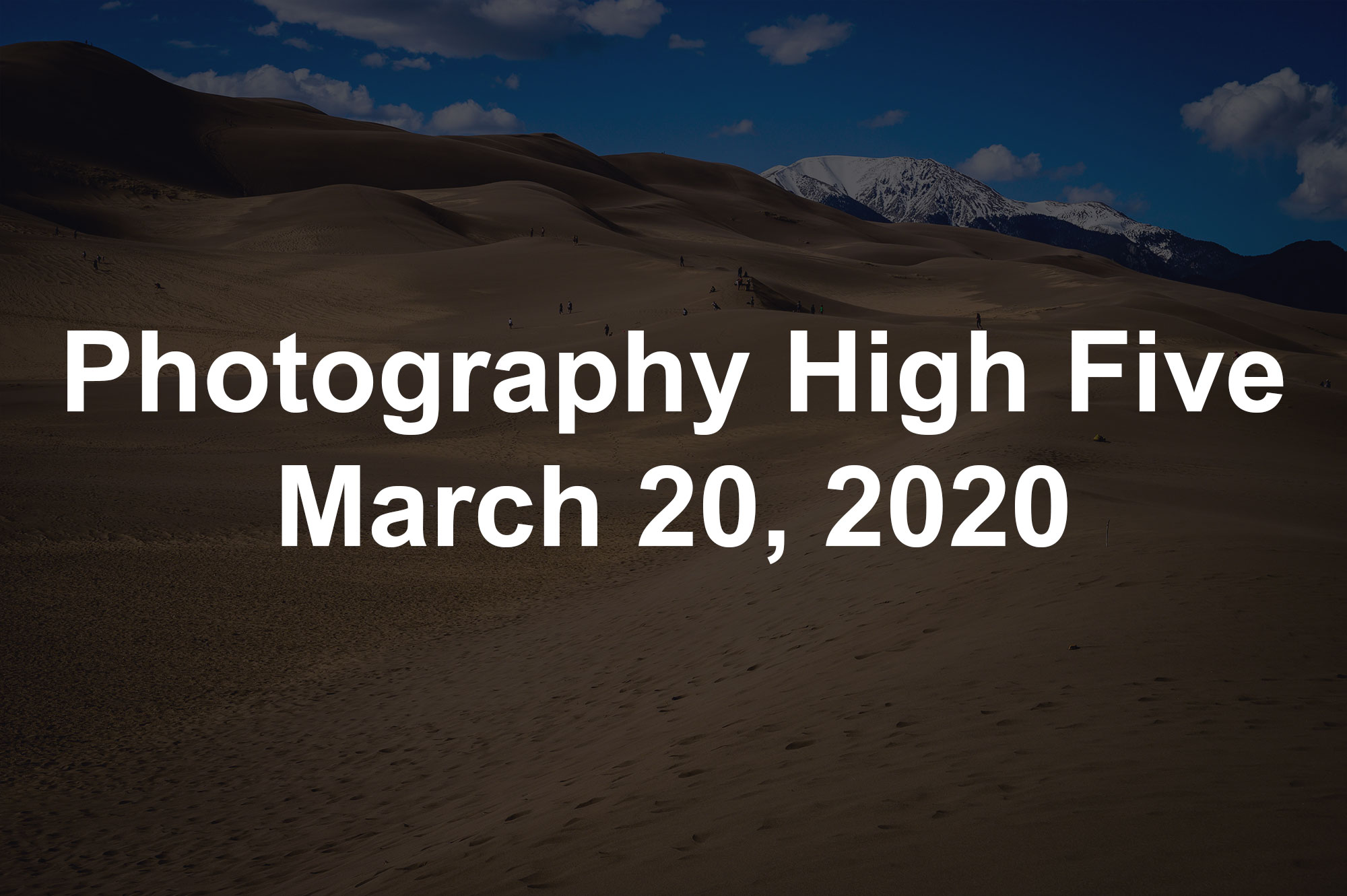 Photography High Five March 20, 2020