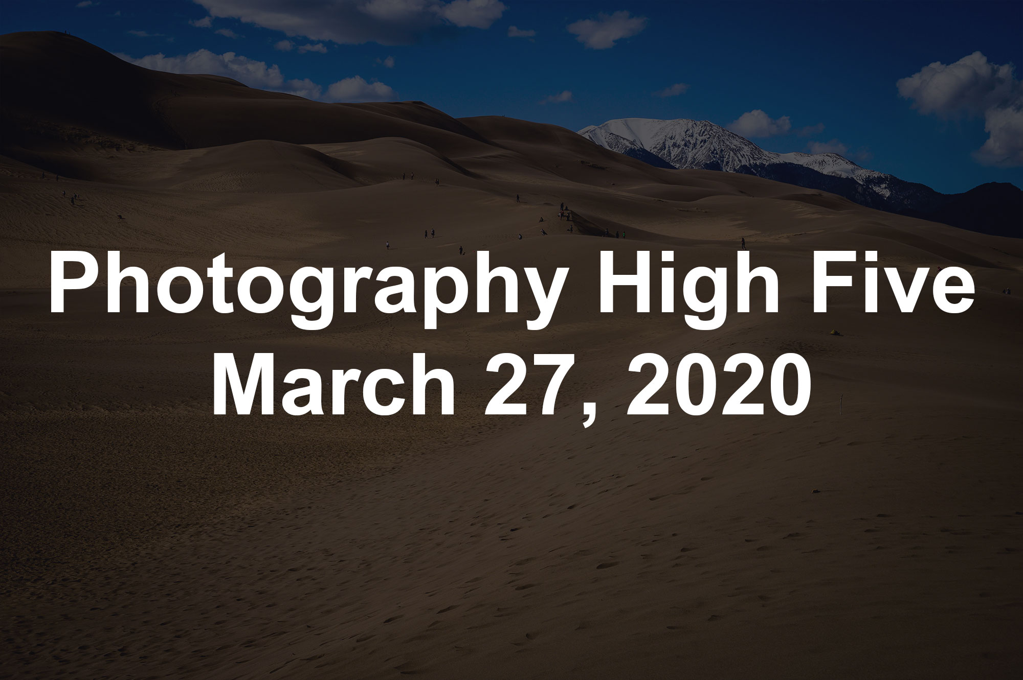 Photography High Five March 27, 2020